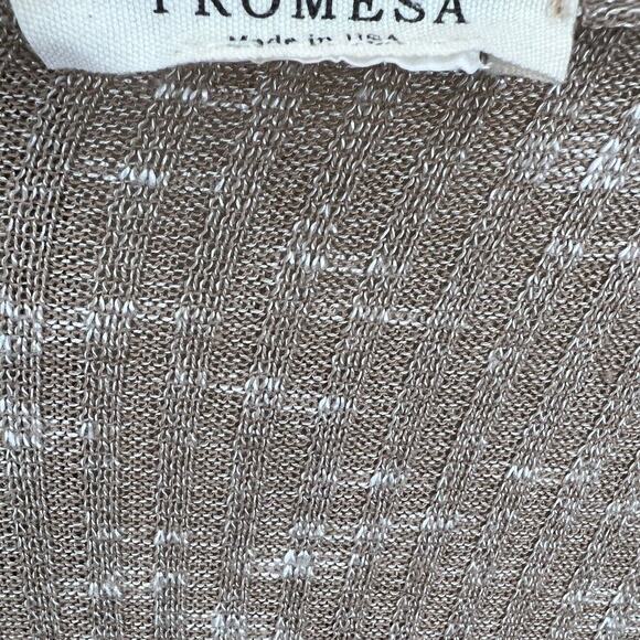 Women's Promesa Brown Cardigan Duster Size XL Soft Stretch Kimono Sleeve USA! - Picture 6 of 6